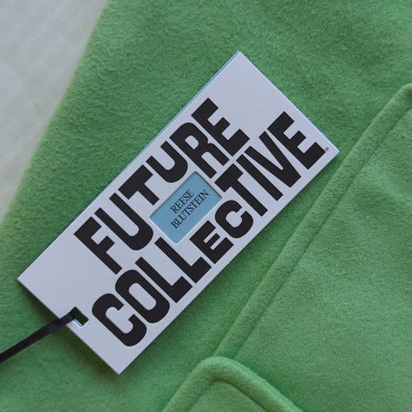 NWT Future Collective w/Reese Blutstein Double Pocket Mini Skirt 26 Retro Green - Picture 4 of 15
